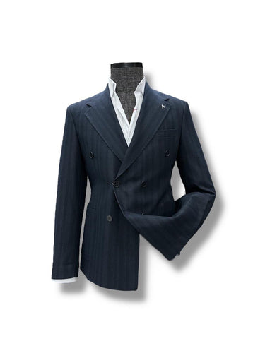 Lacivert Kruvaze Takım Elbise