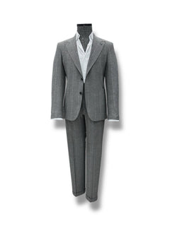 Grey Standard Fit Striped Suit