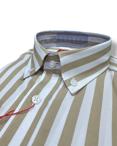 Yaka Düğmeli Regulafit Pamuk Gömlek